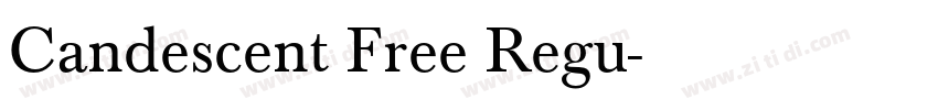 Candescent Free Regu字体转换
